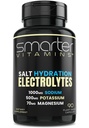 Smarter Electrolyte Capsules – Salt Pills with 1000mg Sodium, 500mg Potassium, 70mg Magnesium – Keto/Fasting & Workout Hydration Support – Zero Sugar – 30 Servings