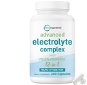 Advanced Electrolyte Complex Capsules for Hydration, 240 Count – Salt Pills with Himalayan Pink Salt, Sodium, Potassium & Magnesium – Sugar Free Electrolyte Tablets with Vitamin D3 & B1, Zinc