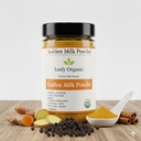 Golden Milk Supplement Powder -Turmeric Curcumin, Ceylon Cinnamon,Ginger,Coconut Milk Powder with Mushroom Powder Blend & Black Pepper - 10.5 Oz (75-Day Supply)
