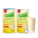 Almased | High Protein Shakes | Meal Replacement Shake | Meal Replacement Powder for Weight Loss with Shaker Bottle (Original and Vanilla, 2 Cans of 17.6 oz + Bottle + Scoop)