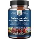 Balancing Berberine Plus 1200mg Per Serving Complex - Antioxidant Berberine with Ceylon Cinnamon Capsules Plus Silymarin Milk Thistle Extract - Active PK for Heart Health and Sugar Support - 60 Count