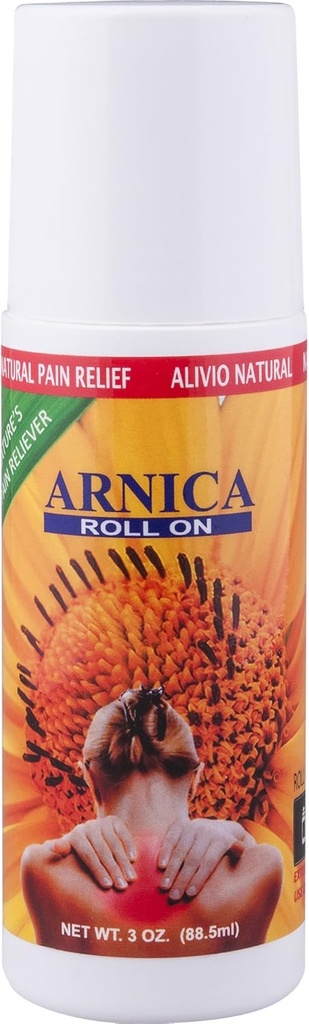 Sanar Complials Arnica Roll On, 3 oz - Max Power Relief, Fast Acting Muscle Rub Offic, Clear Gel