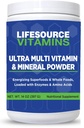 LifeSource Vitamins Ultra Multi Vitamin & Mineral Powder - Whole Food Based - 30 Day Supply