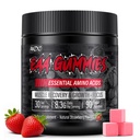 EAA Gummies - 2:1:1 BCAA Formula (8300mg) - Essential Amino Acids for Muscle Recovery & Endurance - Non-GMO, Gluten Free, Sugar Free, Vegetarian, Strawberry Flavor - 90 Count