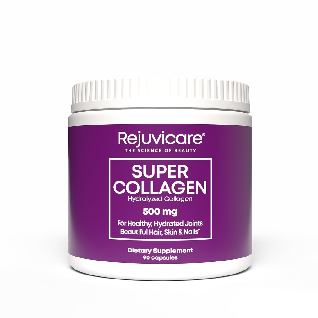 Rejuvicare Super Collagen Capsules for Beauty, Healthy Joints, Hair, Skin, & Nails, 90 Servings, Multi, (N8745)