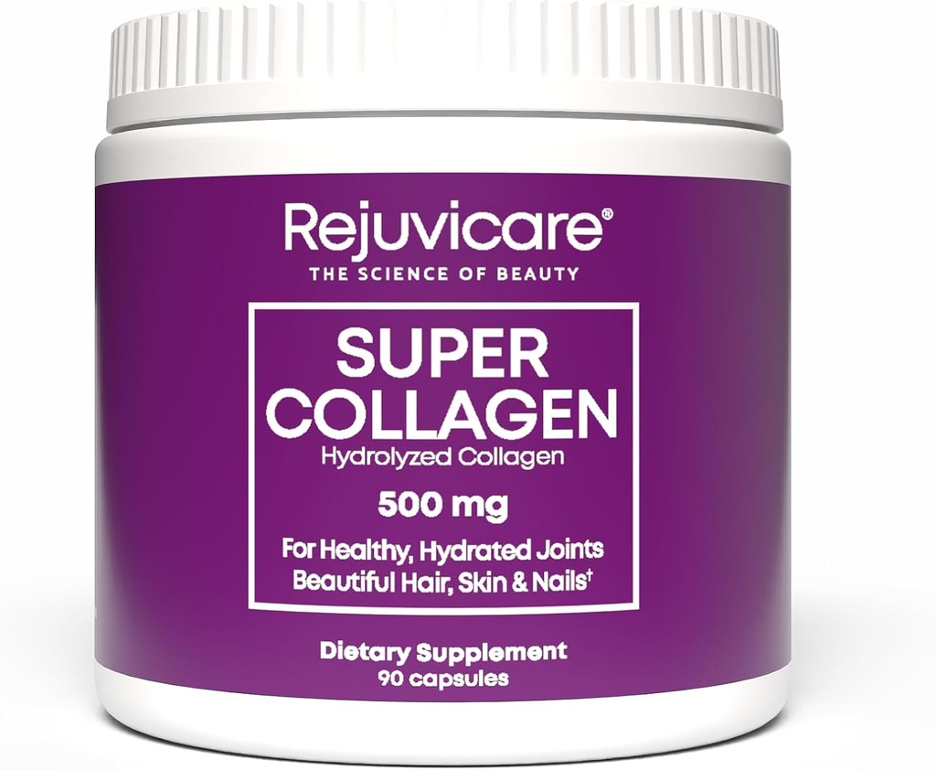 Super Collagen kapslar för skönhet, hälsosamma gemensamma, hår, hud och naglar, 90 portioner, multi (N8745)