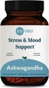 ruved Ashwagandha Capsules - Organic Ashwagandha Root Extract Supplement for Men & Women, 500mg Per Pill for Adrenal Health and Overall Wellness - 60 Vegetarian Caplets (1 Count)