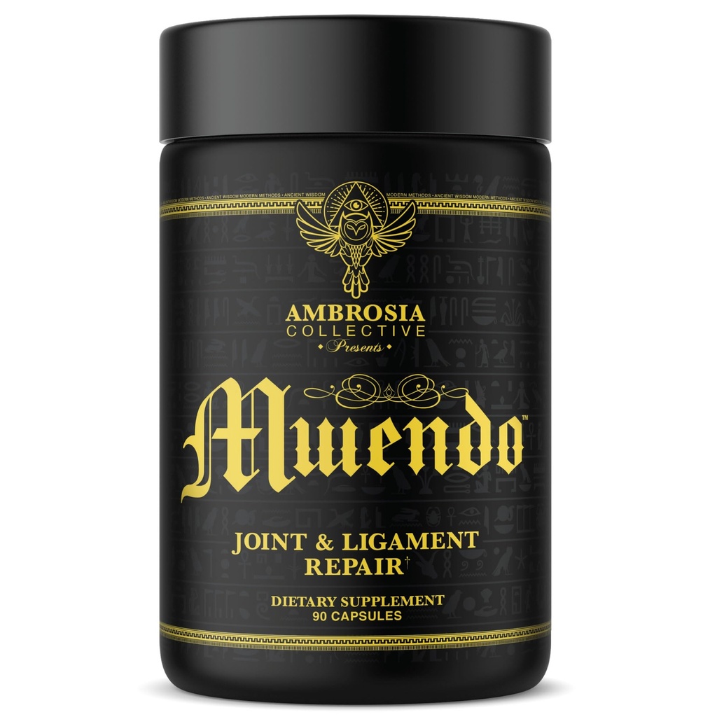 Ambrosia Mwendo Joint Support Supplement | BioCell Collagen, Tart Cherry & Cissus | Ligament, Tendon & Connective Tissue Support | ParActin for Mobility | 90 Veggie Capsules