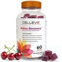Cellev8 Prime Recovery Joint & Muscle Recovery Gummies - 60 Count - Antioxidant Cellular Health, Daily Energy, Wellness, Supplements with SOD, Tart Cherry - NSF Sport Formula, Raspberry Flavor