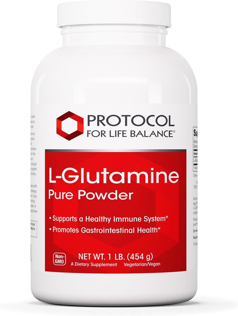 PROTOCOL FOR LIFE BALANCE L-Glutamine - Pure Toz - Kas Doku, Gut Health and Immune Support - 1 Pound