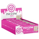No Cow Vegan Protein Bars, Upgraded Birthday Cake | 20g Plant Based Protein, Gluten Free, Dairy Free, Soy Free, Keto Friendly, Low Sugar, High Fiber Snack Bars | Pack of 12