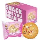 CHUNKYFIT Cake Batter Protein Cookie - Made with Coconut Oil, Collagen, 16g Protein, a Touch of Honey, Soft Baked Balanced Snack, Good for Post Workout Recovery - 1.87 OZ - 10 Pack