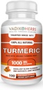 Vadik Herbs Organic Turmeric Curcumin 1000 мг (100 вегикапи) Made in USA  год. от 1971 г.