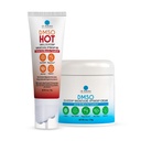 DMSO HOT Essentials Bundle – 99.9% Pure Pharmaceutical Grade DMSO | Warming Roll-On & Hydrating Cream | Fast-Absorbing & Non-Greasy Formula | Made in USA