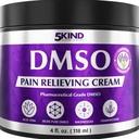 5Kind DMSO Cream for Pain Relief with Frankincense & Lavender 4 fl oz - 99.9% Pure DMSO Pharmaceutical Grade Cream - Aloe Vera, Magnesium & Arnica - Topical Muscle and Joint Pain Relief - Made in USA