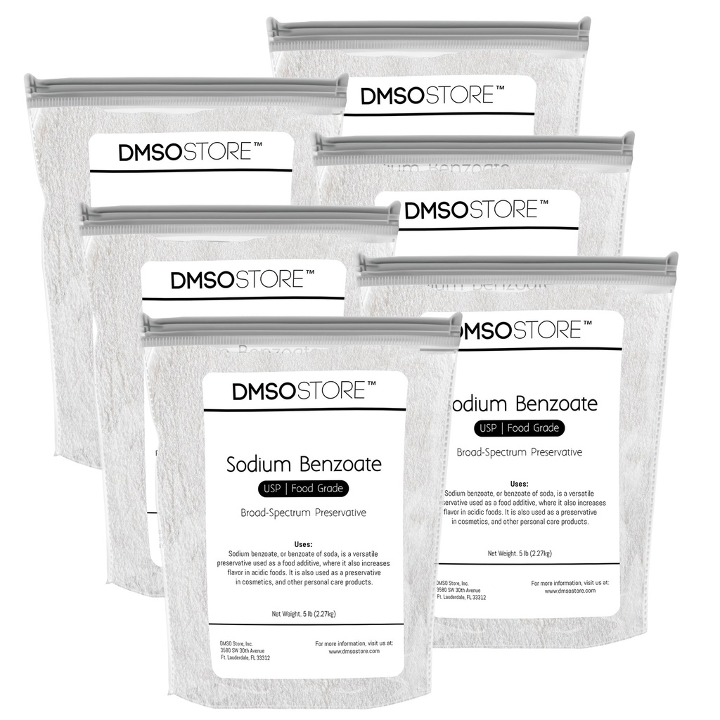 Sodium Benzoate Powder: Versatile Preservative for Food, Cosmetics, and More! Enhance Shelf Life, Food Grade, Ensure Freshness, and Safeguard Quality - DIY Projects and Professional Use! - 30lb