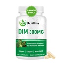 DIM Supplement 300mg, Hormone Balance for Women & Men, Estrogen Metabolism & Menopause Support, Antioxidant Support, Diindolylmethane with Black Pepper Extract, Non-GMO Vegan Capsules, 60 Count