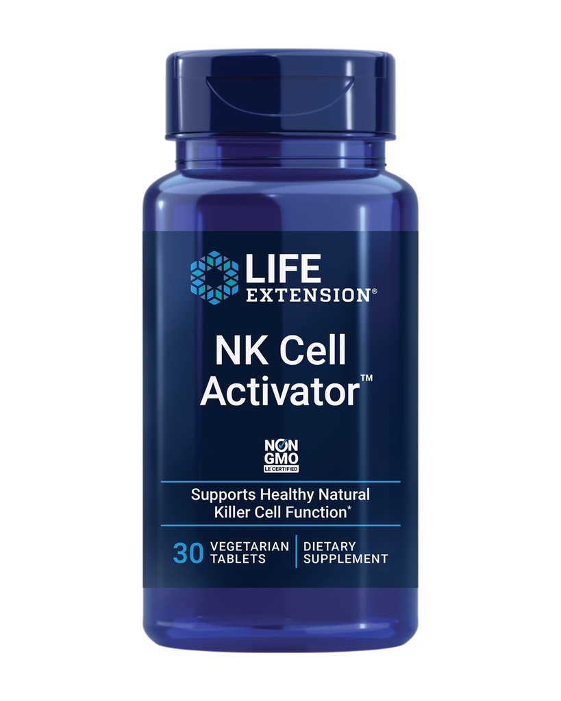 Life Extension NK Cell Activator™, Immune Support, Natural Killer Cell Activity, enzymatically Modified Rice bran, Non-GMO, Vegetarian, 30 Tablets
