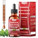 13in1 Wormwood Tincture - Wormwood Black Walnut Clove Extract with Berberine HCl, Ceylon Cinnamon, Bitter Melon, Milk Thistle, Turmeric & More - 30 Days Supply - 1 FL Oz