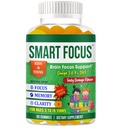Smart Focus Gummies for Kids & Teens- Kids Focus and Attention Supplements- Teen Vitamins Omega 3 DHA Gummies- Children’s Focus Gummies, Children’s Vitamins- Brain Vitamins – 60ct