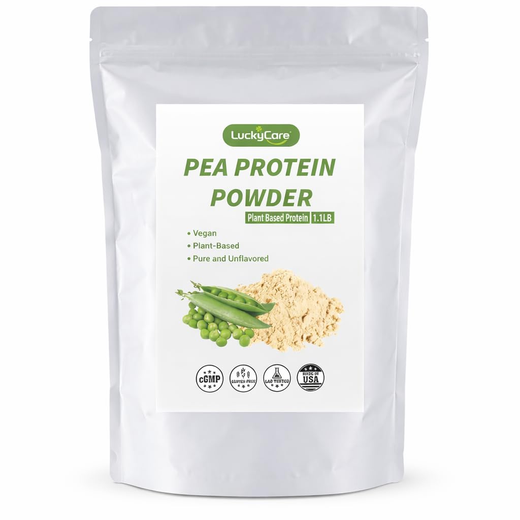 Pea Protein Powder 1.1lb, Original Unflavored | Pure Vegan Plant-Based Protein | Gluten-Free, Keto-Friendly, Non-GMO | Clean Natural Protein for Shakes & Smoothies