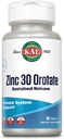 KAL Zinc Orotate 30mg, Sustained Release, Chelated Zinc Tablets, Immune Support Supplement, Protein Synthesis, Metabolism, Energy Support, Vegan, Gluten Free, 60-Day Guarantee, 90 Servings, 90 Tablets