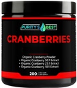 Purity’s Best Cranberries, Organic Cranberry Extract, 200 Veggie Capsules, Effective UTI Support, Detoxifying, Non-GMO Dietary Supplement, Made in USA