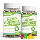 Hemp Gummies 2 Packs, High Potency Edible Relaxing Gummy with Natural Hemp Oil Extract - Vegan, Low Sugar, Non-GMO - 120 Counts