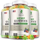 Hemp Gummies for Pain, Sleep, Anxiety (3 Packs) - Hemp Gummy 100% Natural Organic Extra Strength High Potency with Pure Hеmp Oil Extract Vegan Bear Candy