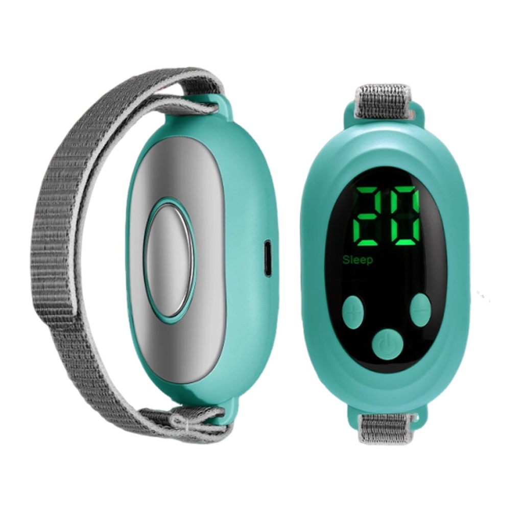 Handheld Sleep Aid Device - Microcurrent Relaxation Tool, USB Rechargeable, for Adults & Kids (Green, 1Pcs)