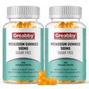 Potassium Gummies, Potassium Chloride 500mg for Adults, Sugar-Free Potassium Supplement, Muscle Relief & Heart Health for Women Men, Electrolyte Balance, Efficient Potassium Supply, 120 Servings