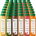 7 Day Protein Juice Cleanse by Raw Fountain, All Natural Raw Detox Cleanse, Cold Pressed Fruits, Vegetables, Vanilla and Chocolate Flavor, Kosher, Vegan, NO Sugar Added, 42 Bottles 12oz
