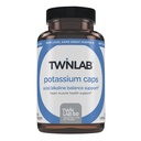 Twinlab Potassium Caps - Electrolyte Supplement for Muscle, Heart & Tissue Health - 180 Capsules, 99 mg