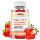 Potassium Citrate Gummies 1200mg for Adults, Women & Men Chewable Potassium Supplement for Muscle Health & Electrolyte Support Sugar Free, Strawberry Flavor, 60 Count