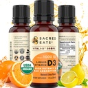 سائل فيتامين D قطرات للأولاد والكبار مجاناً Max Absorption VIT D3 supplement. تاستي العظيم (Citrus)