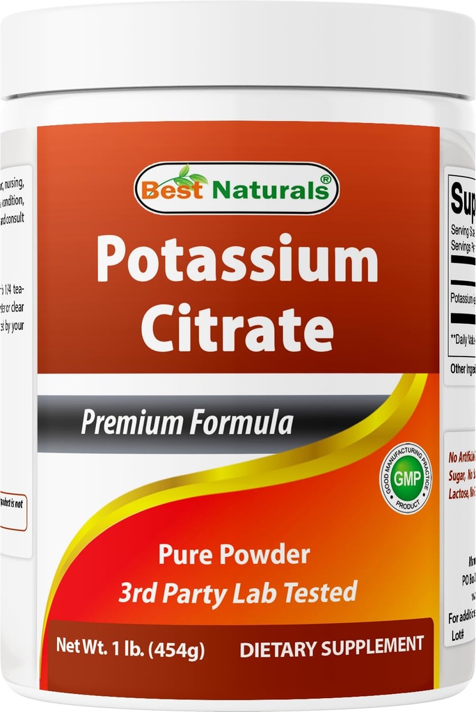 Best Naturals Potassium Citrate Pure Powder 1 Pound