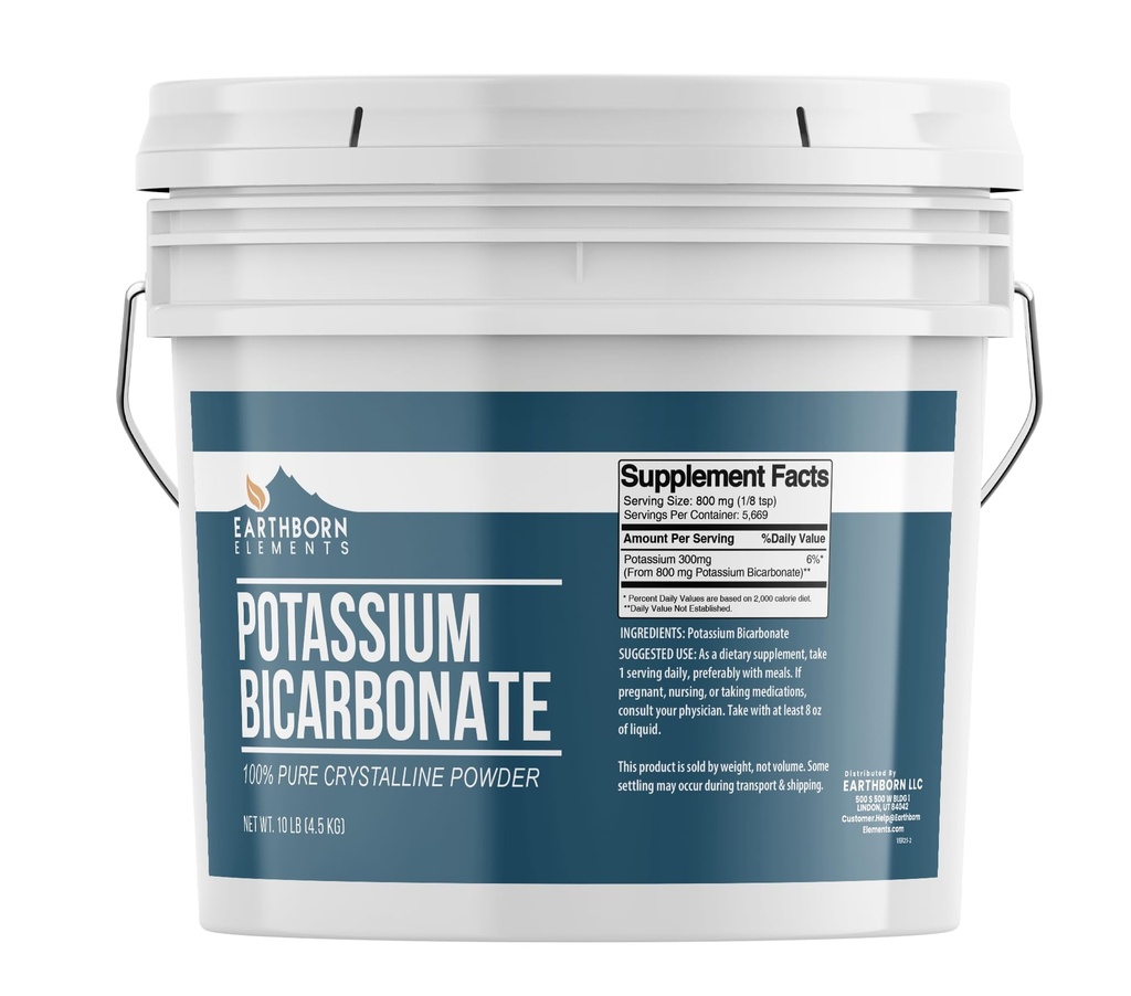 Earthborn Elements Potassium Bicarbonate (1 Gallon), Wine Making, Cheese Making, Brewing