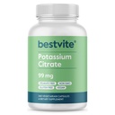 BESTVITE Filler-Free Potassium Citrate 99mg (240 Vegetarian Capsules) - No Stearates - No Fillers - Vegan - Gluten Free - Non GMO - Essential Mineral for Electrolyte Balance*