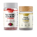 Snap Supplements Nitric Oxide Beet Root Gummies + Black Seed Oil Bundle, 60 Peach Gummies + 90 Softgels