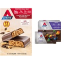 Atkins Chocolate Peanut Butter Protein Meal Bar, High Fiber, 16g Protein, 2g Sugar, 3g Net Carb & Endulge Chocolate Peanut Candies, Dessert Favorite, 0g Sugar, 20 Counts