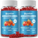 Ashwagandha Gummies for kvinner og menn - Immunstøtte og økt energi - Ashwagandha Kosttilskudd for menn og kvinner - Naturlig Jordbær Flavor (120 greve)