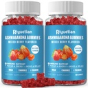 Organic Ashwagandha Gummies - with Turmeric Extract, L-Theanine & Vitamin B12 - Ashwagandha Ksm 66 for Immune Support & Increased Energy - Non GMO, Vegan - 120 Count