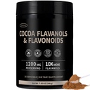 High Flavanol Cocoa Powder – 10X More Flavanols | 1200mg Cocoa Flavanols & Flavonoids – Heart Health, Nitric Oxide, Boost Energy & Endurance | Zero Sugar, 30 Servings
