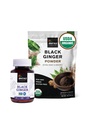 INCAS USDA Organic Black Ginger Capsules & Powder Bundle
