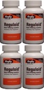 Reguloid Psyllium Husk Natural Vegetable Bulk Forming Laxative Fiber Supplement Capsules Therapy for Regularity Generic for Metamucil 160 Capsules per Bottle PACK of 4 Total 640 Caps.