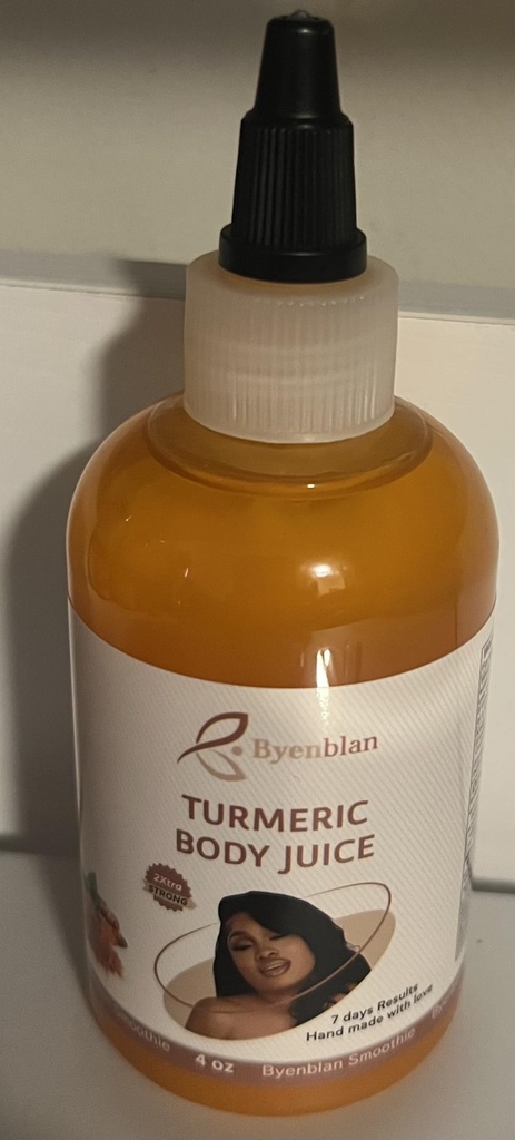 Byenblan Turmeric Body Juice, 2Xtra Strong Formula, 7 Days Results, 4 oz