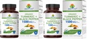 Brieofood Organic Turmeric with Black Pepper 1500mg, 45 Servings, Vegetarian, Gluten Free, 90 Vegetarian Tablets (Pack of 2)