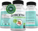 DOCTEUR COMPLÉMENTS RECOMMANDÉS Quercetin 800mg w/Bromelain 165mg Par portion- 120 Capsules de légumes-Approvisionnement complet de 60 jours, supplément de vitamine pour soutenir et bioflavonoïdes, sans gluten, non-OGM