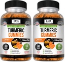 Kaya Naturals Turmeric Supplements Gummies - Pure Nature Turmeric Curcumin -Turmeric Ginger Gummies - 30 Count Gummy - Turmeric with Black Pepper Extract (Pack of 2)