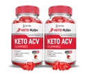 (2 Pack) Keto Rush Keto ACV Gummies Advanced Formula 1000MG Keto Rush Keto Gummies Apple Cider Vinegar Boost Formulated with Pomegranate Beet Juice Powder B12 Vegan Non GMO 120 Gummys